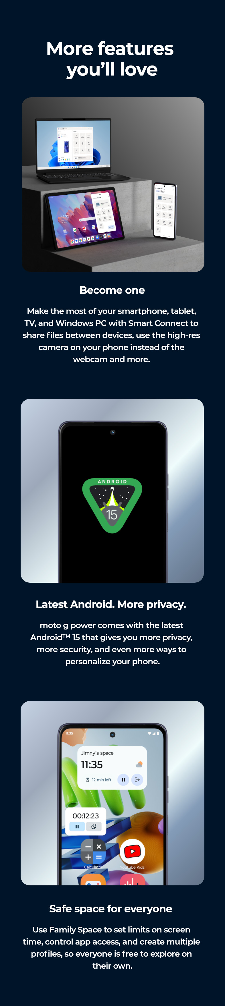 More features you'll love - mobile