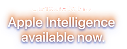 Apple iPhone 16 Pro. Graphic says Hello, Apple Intelligence.