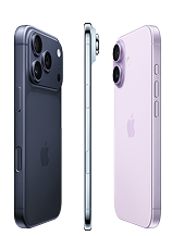 Three iPhones: iPhone 17 Pro, iPhone air and iPhone 17