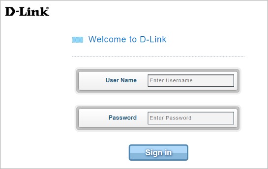 D-Link Home & Business Phone – DWR-920V Welcome Screen